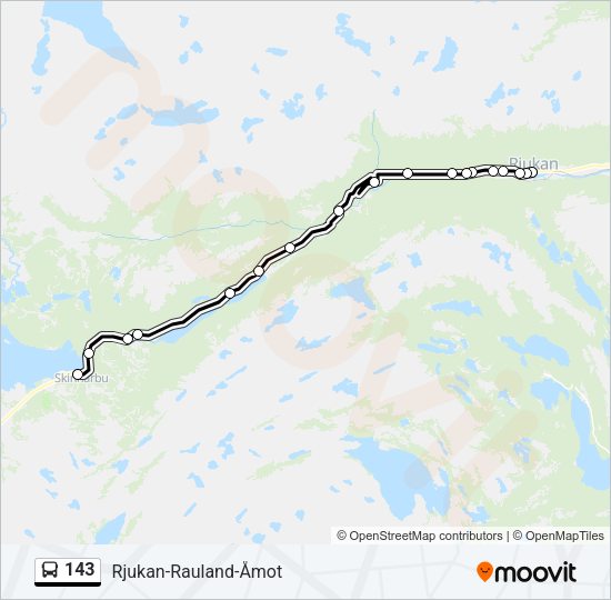 143 Bus Line Map