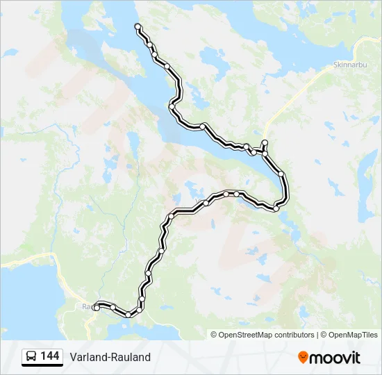 144 Bus Line Map