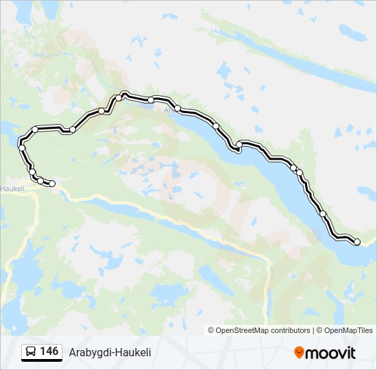 146 Bus Line Map