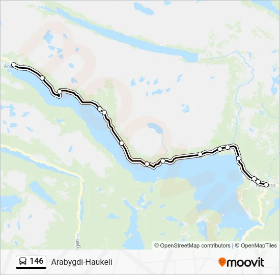 146 Bus Line Map