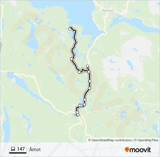 147 Bus Line Map
