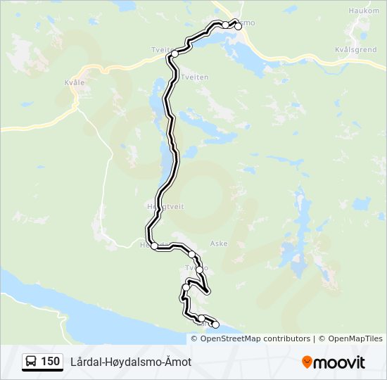 150 bus Line Map