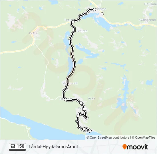 150 Bus Line Map