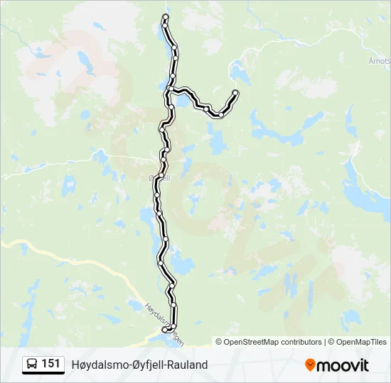 151 Bus Line Map