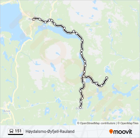151 Bus Line Map