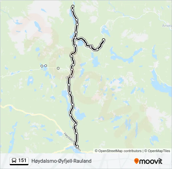 151 Bus Line Map