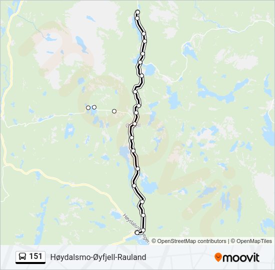 151 Bus Line Map