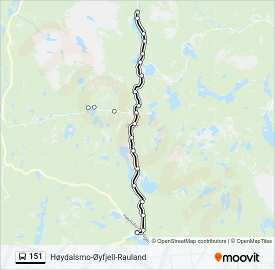 151 Bus Line Map