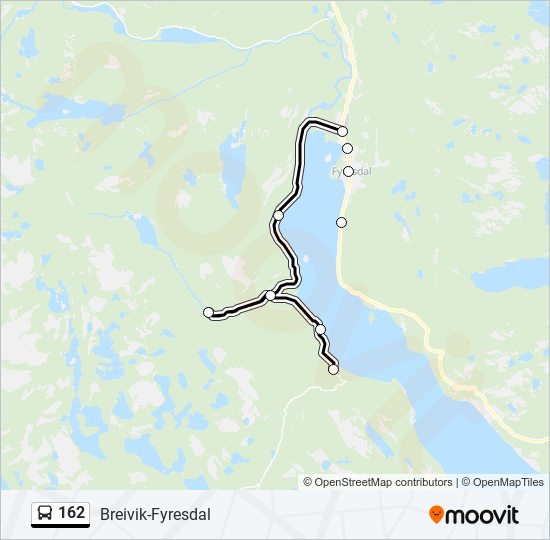 162 bus Line Map