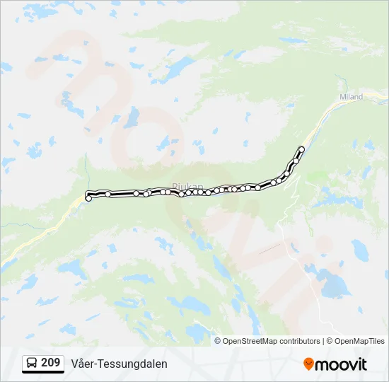 209 Bus Line Map