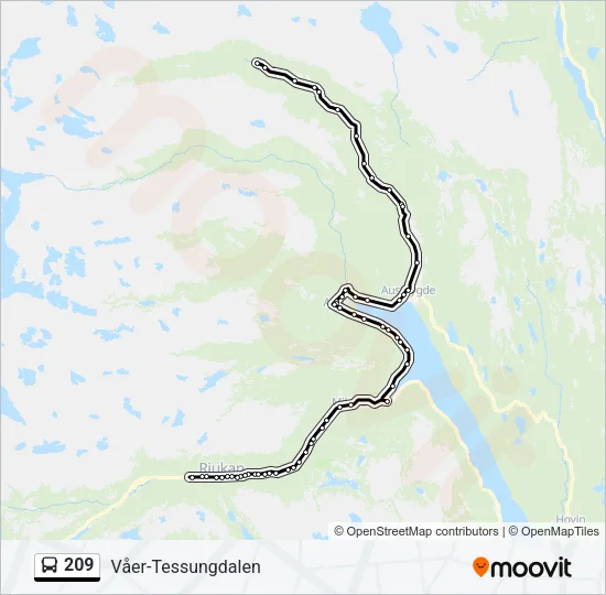 209 Bus Line Map