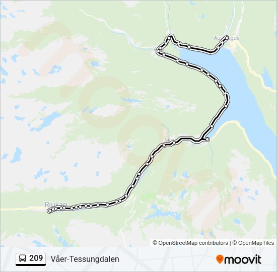 209 Bus Line Map