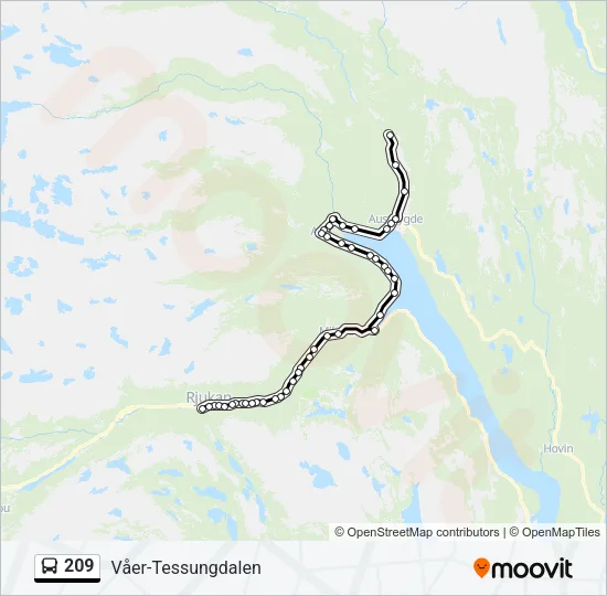 209 Bus Line Map