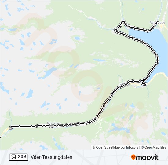 209 Bus Line Map