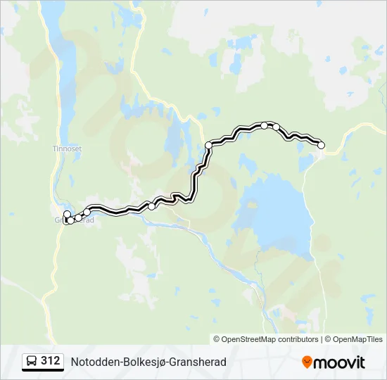 312 Bus Line Map