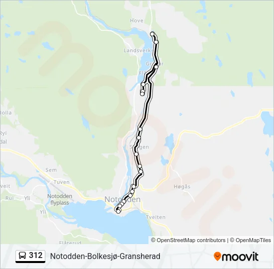 312 Bus Line Map