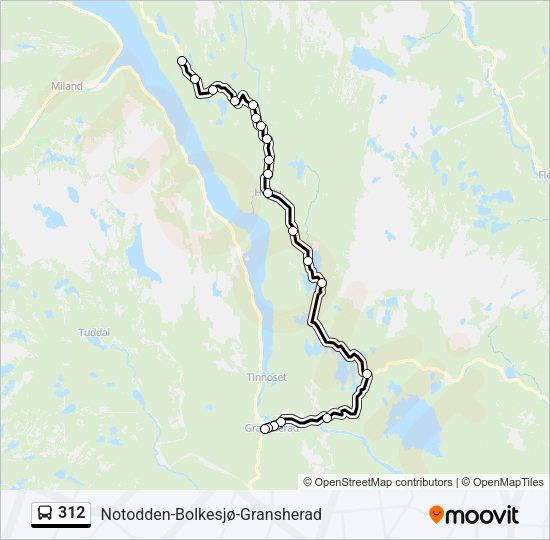 312 Bus Line Map