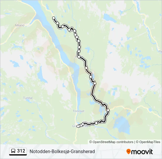 312 Bus Line Map