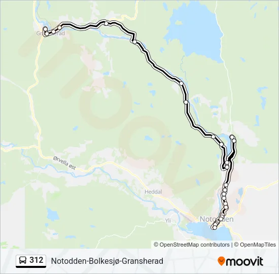 312 Bus Line Map