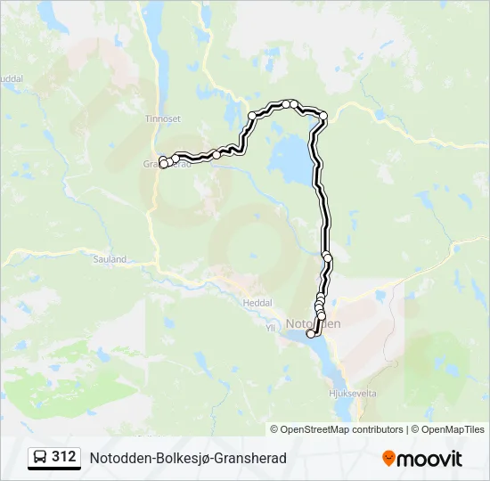 312 Bus Line Map
