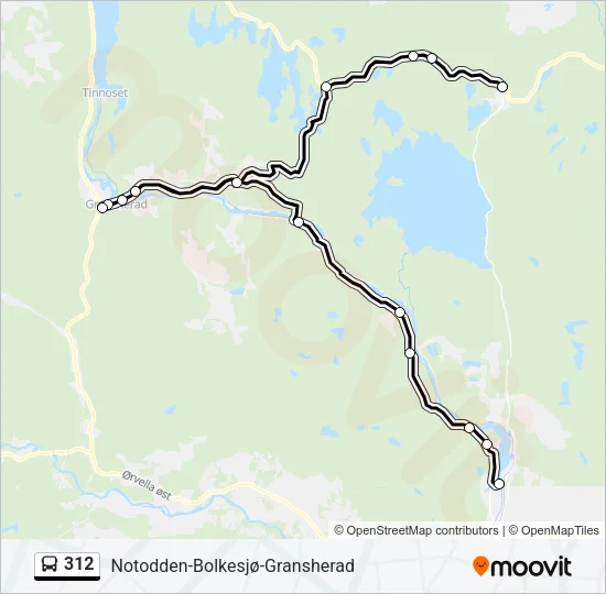 312 Bus Line Map