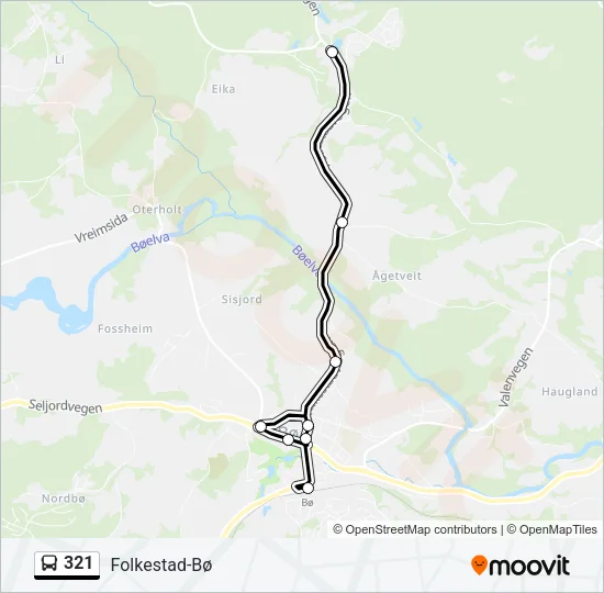 321 Bus Line Map