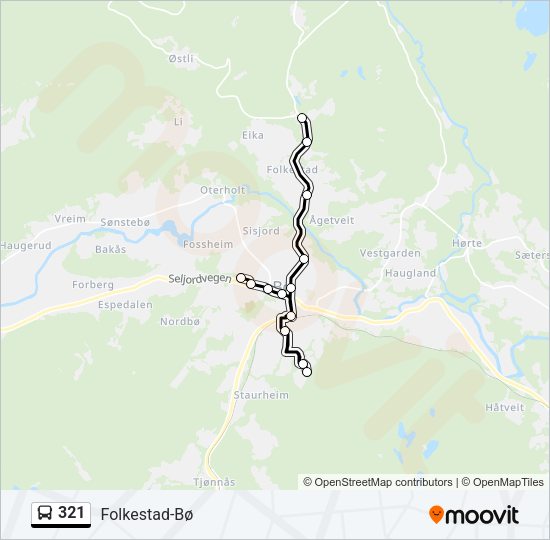 321 Bus Line Map