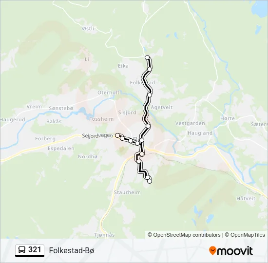 321 Bus Line Map