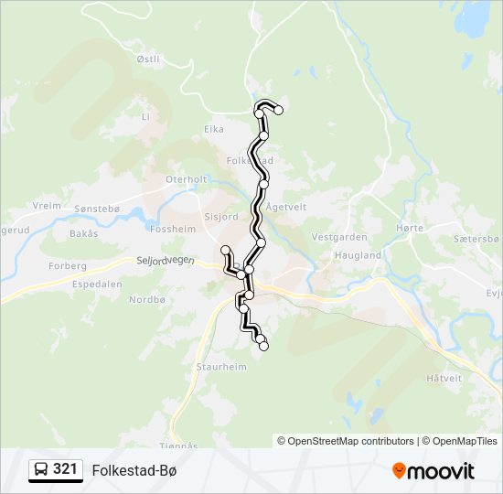 321 Bus Line Map