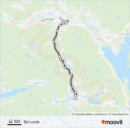 322 Bus Line Map