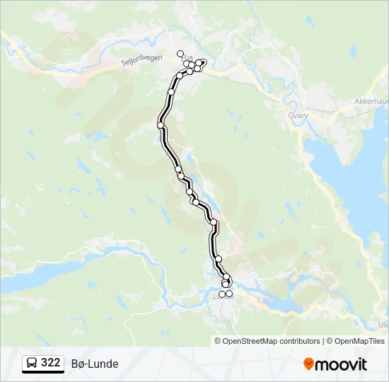 322 Bus Line Map