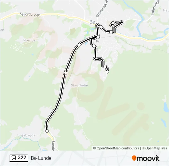 322 Bus Line Map