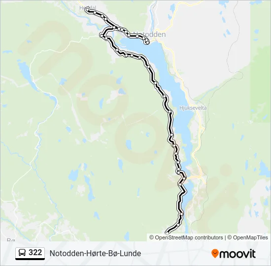 322 Bus Line Map