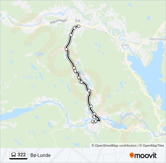 322 Bus Line Map