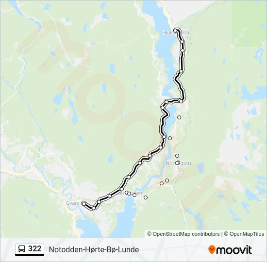 322 Bus Line Map