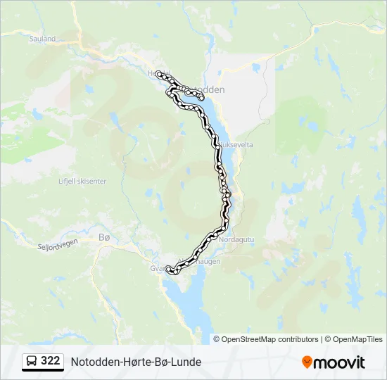 322 Bus Line Map