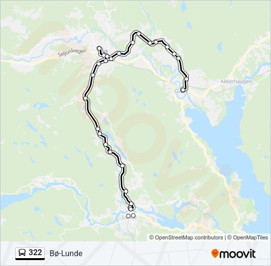322 Bus Line Map