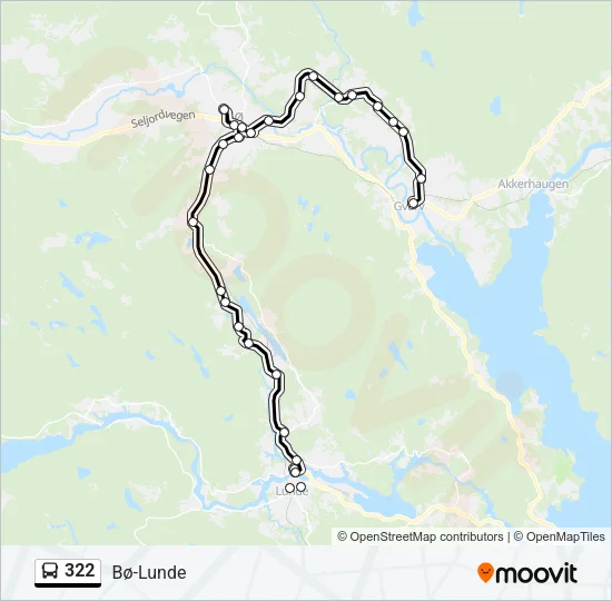322 Bus Line Map