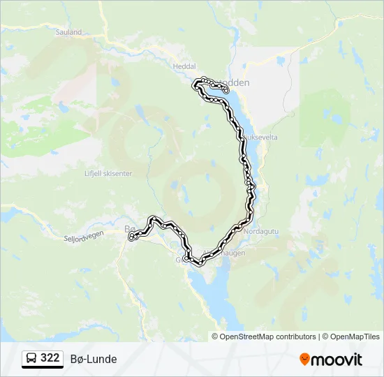322 Bus Line Map
