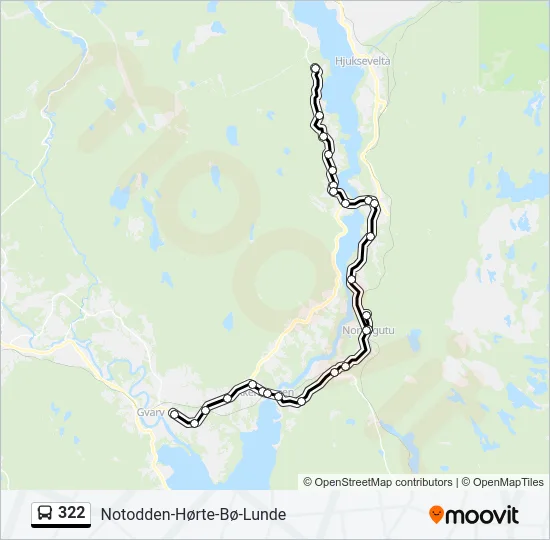 322 Bus Line Map