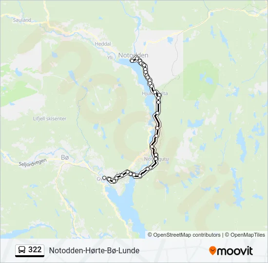 322 Bus Line Map