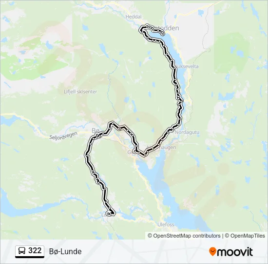 322 Bus Line Map