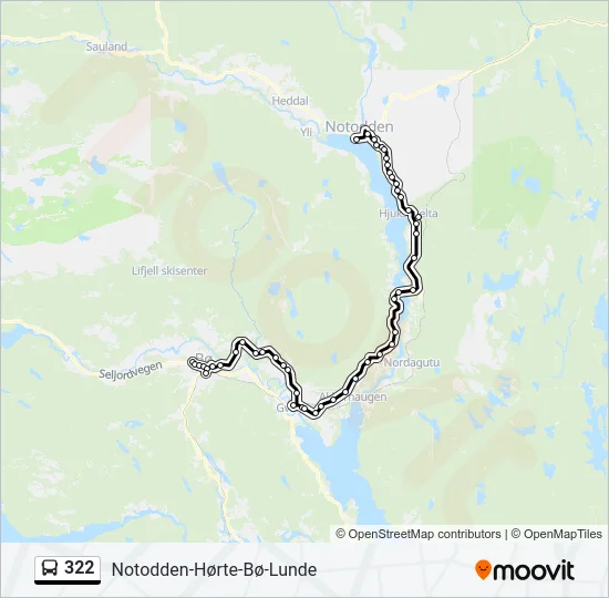 322 Bus Line Map