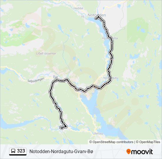 323 bus Line Map