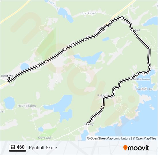 460 bus Line Map