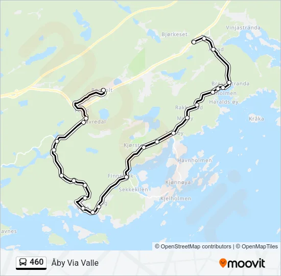 460 Bus Line Map
