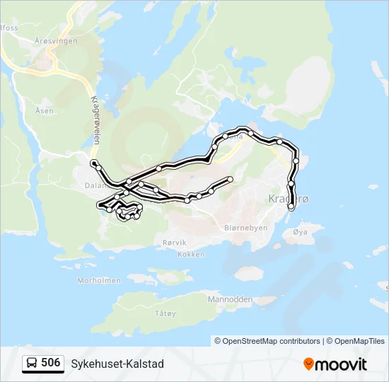 506 Bus Line Map