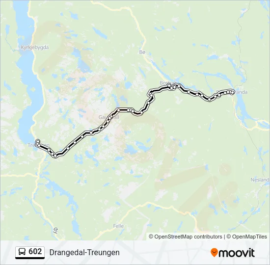 602 Bus Line Map