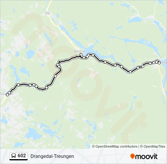 602 Bus Line Map