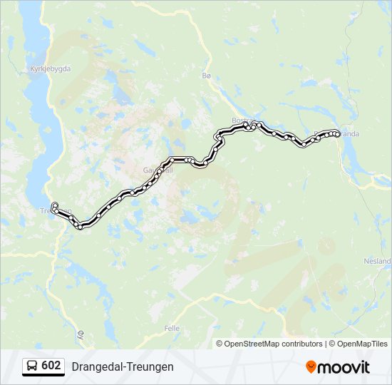 602 bus Line Map